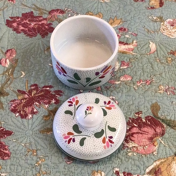 🌸🌾 Rare Set of 3, Vintage Germaine Monteil Porcelain Canisters Set - Picture 8 of 10